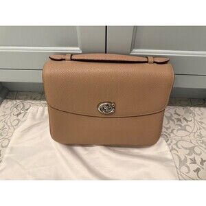 Original Coach Cassie Top-Handle Crossbody Bag - Taupe Pebbled Leather - NWT